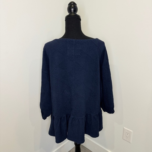 Maeve by Anthropology Blue Bubble Sleeve Sweater (L) - Picture 4 of 6